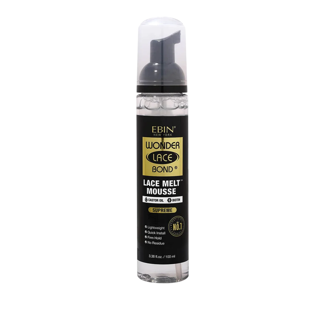 Ebin Lace Melt Mousse Supreme 250ml (Black)
